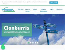 Tablet Screenshot of clonburris.ie